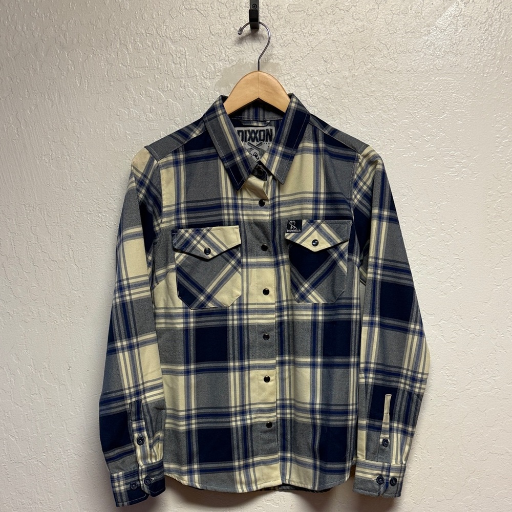 DIXXON Blue and Cream Flannel Shirt